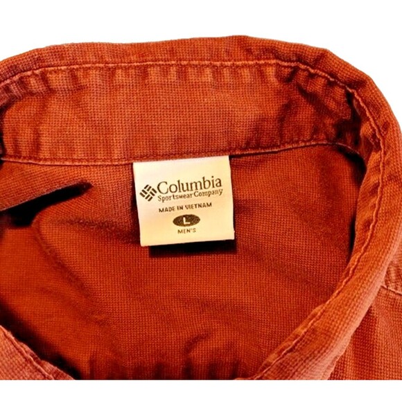 Columbia Sportswear Men's Button Down Short Sleeve Shirt Metal Buttons SZ L - Picture 4 of 7